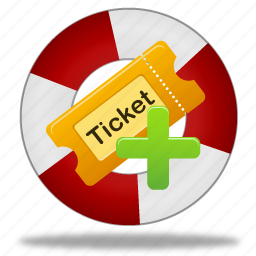 Create, ticket, help, add ticket icon - Download on Iconfinder