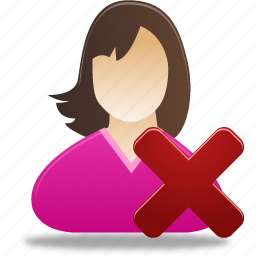 Remove user, student, remove, user, female, girl icon - Download on Iconfinder