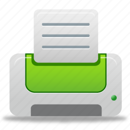 Text, documents, printer, green, print, paper, document icon - Download on Iconfinder