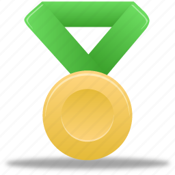 Metal, green, gold, winner, award, prize icon - Download on Iconfinder