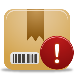 Package, warning icon - Free download on Iconfinder