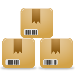 Boxes, customers, inventory, products icon - Free download