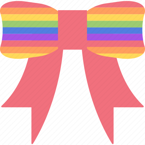 Bow, homosexual, lgbt, ribbon icon - Download on Iconfinder