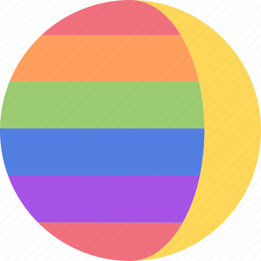 Equality, homosexual, lgbt, moon icon - Download on Iconfinder