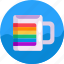 pride, lgbt, lesbian, cup, gay, homosexual, mug 