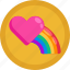 love, rainbow, pride, lgbt, lesbian, gay, homosexual, heart 