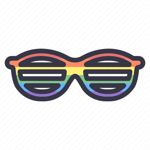 Lgbt, pride, celebration, accessory, glasses, sunglasses, fashion icon - Download on Iconfinder