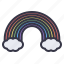 lgbt, pride, celebration, events, rainbow, cloud, weather 
