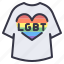 lgbt, pride, celebration, tshirt, clothes, tops, heart 