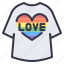 lgbt, pride, celebration, tshirt, tops, clothes, love 