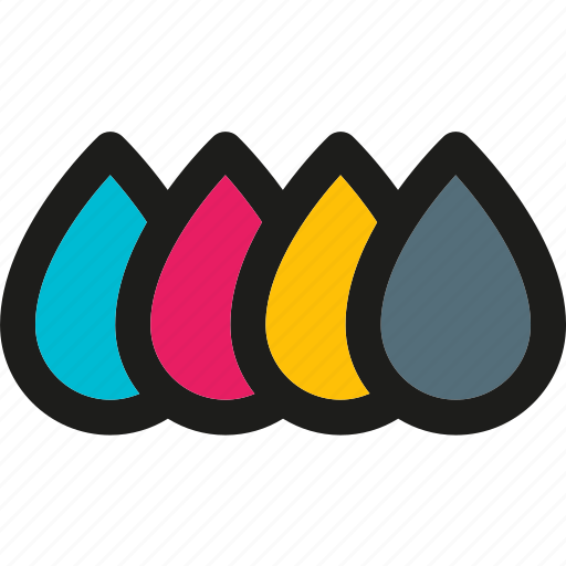 Cmyk, colors, creative, design, drop, paint, painting icon - Download on Iconfinder