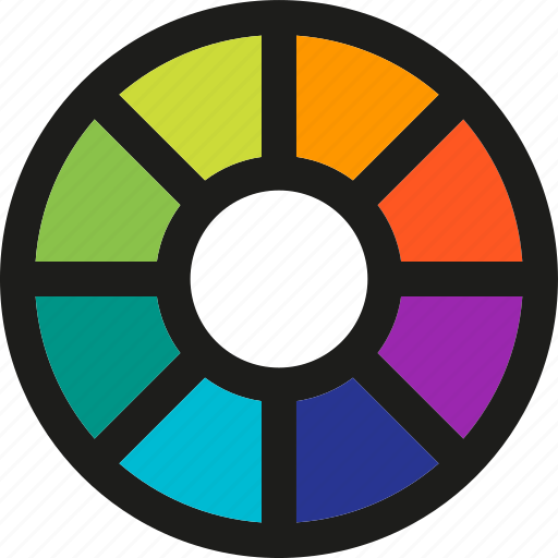 Color, wheel, art, brush, design, paint, tool icon - Download on Iconfinder
