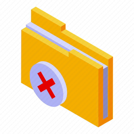 Closed, folder, isometric icon - Download on Iconfinder