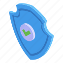 privacy, shield, isometric