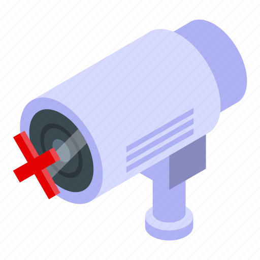 Privacy, camera, isometric icon - Download on Iconfinder