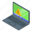 privacy, computer, isometric 