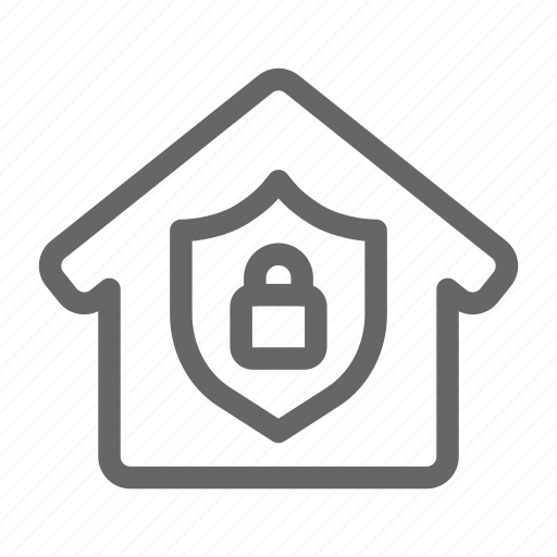 Privacy, password, shield, protection, home, house icon - Download on Iconfinder