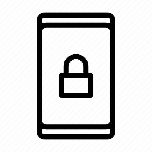 Lock, mobile, phone, protection, security icon - Download on Iconfinder