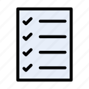 archive, checklist, document, page, tasklist