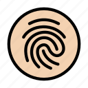biometric, fingerprint, lock, security, verification