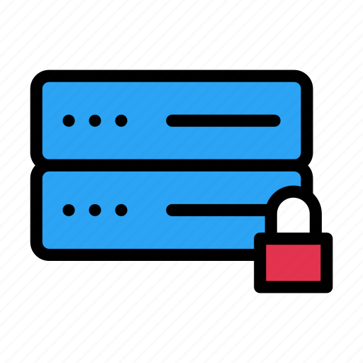Database, lock, protection, security, server icon - Download on Iconfinder