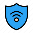 badge, internet, security, shield, wireless