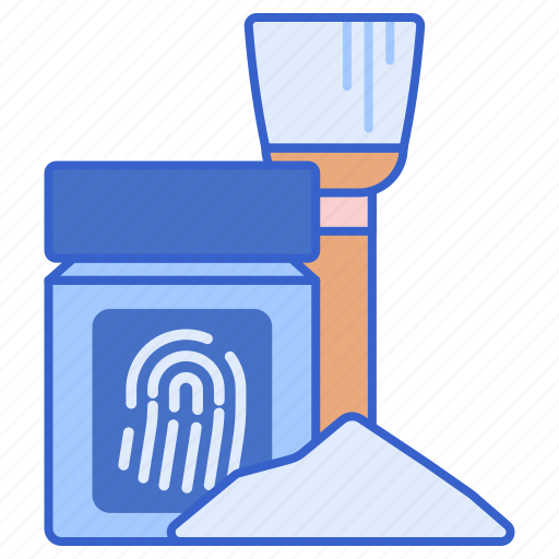 Evidence, fingerprint, powder, scan icon - Download on Iconfinder