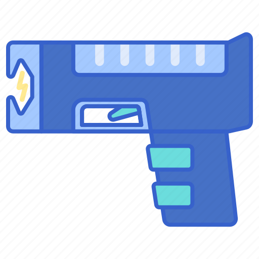 Electricity, gun, taser, weapon icon - Download on Iconfinder