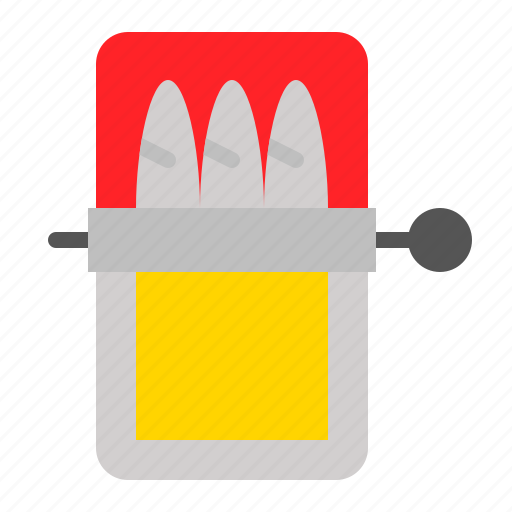 Canned, canned fish, container, food, processed icon - Download on Iconfinder