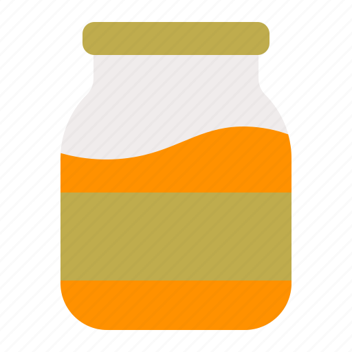Bottle, container, food, glass, jam, jar, processed icon - Download on Iconfinder