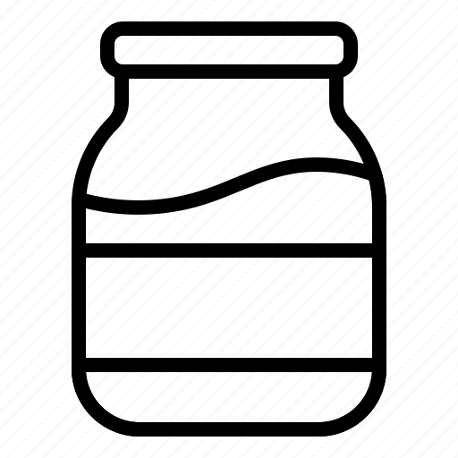 Bottle, container, food, glass, jam, jar, sauce icon - Download on Iconfinder