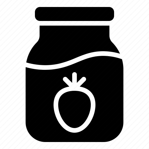 Bottle, food, glass, jam, jar, processed, strawberry icon - Download on Iconfinder