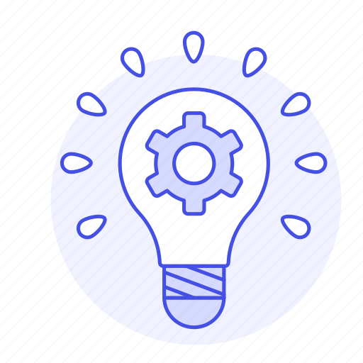 Cog, construction, development, idea, lightbulb, product, setting icon - Download on Iconfinder