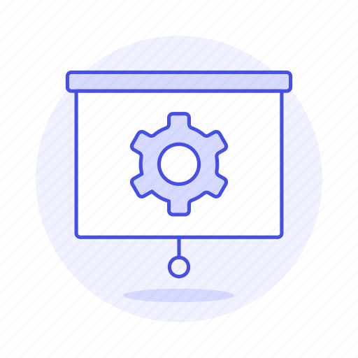 Cog, development, product, projector, screen, setting icon - Download on Iconfinder