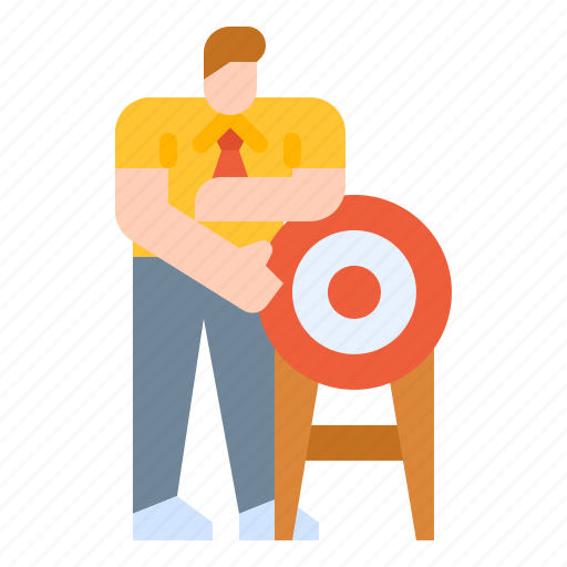 Businessman, goal, man, strategy, target icon - Download on Iconfinder