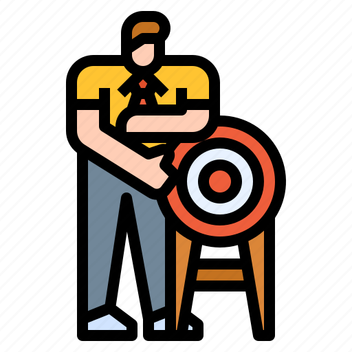 Businessman, goal, man, strategy, target icon - Download on Iconfinder
