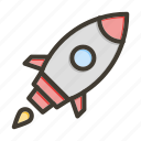 rocket, spaceship, launch, startup, space