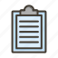 clipboard, document, list, checklist, report 
