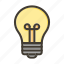bulb, light, idea, lamp, creative 