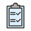 tasks, checklist, list, clipboard, document