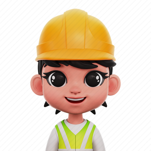 Female, worker, person, avatar, construction icon - Download on Iconfinder