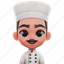 male, chef, avatar, cook, kitchen 