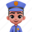 male, police, avatar, policeman, law 