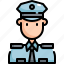 avatar, cop, man, police, profession, security, user 