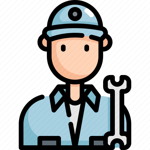 Avatar, man, mechanic, profession, repair, service, technician icon - Download on Iconfinder