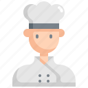 avatar, chef, cook, man, profession, restaurant, user