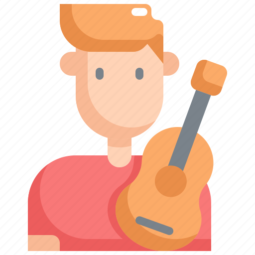 Avatar, guitar, man, musician, player, profession, user icon - Download on Iconfinder