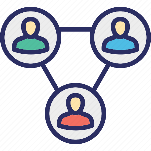 Businessmen, businesspeople, connected people, group, online team icon - Download on Iconfinder