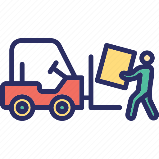 Driver, goods lifter, manufacturing, operator, warehouse worker icon - Download on Iconfinder