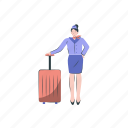 hostess, service, airplane, occupation, woman, airport, attendant